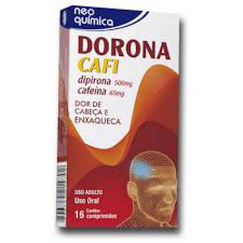 Dorona Cafi 500mg + 65mg com 16 Comprimidos