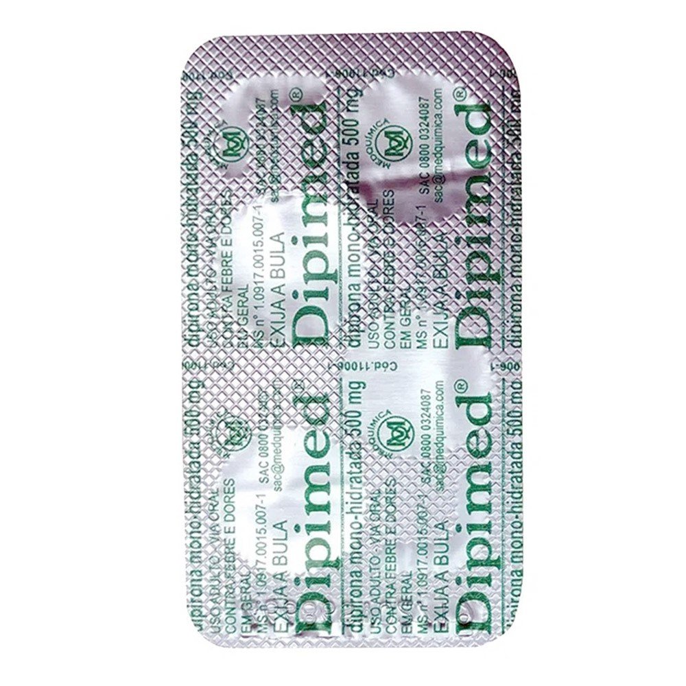 Dipimed 500mg 4 comprimidos
