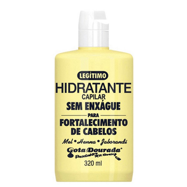 CREME DE PENTEAR GOTA DOURADA FORTALECIMENTO DE CABELOS 320ML