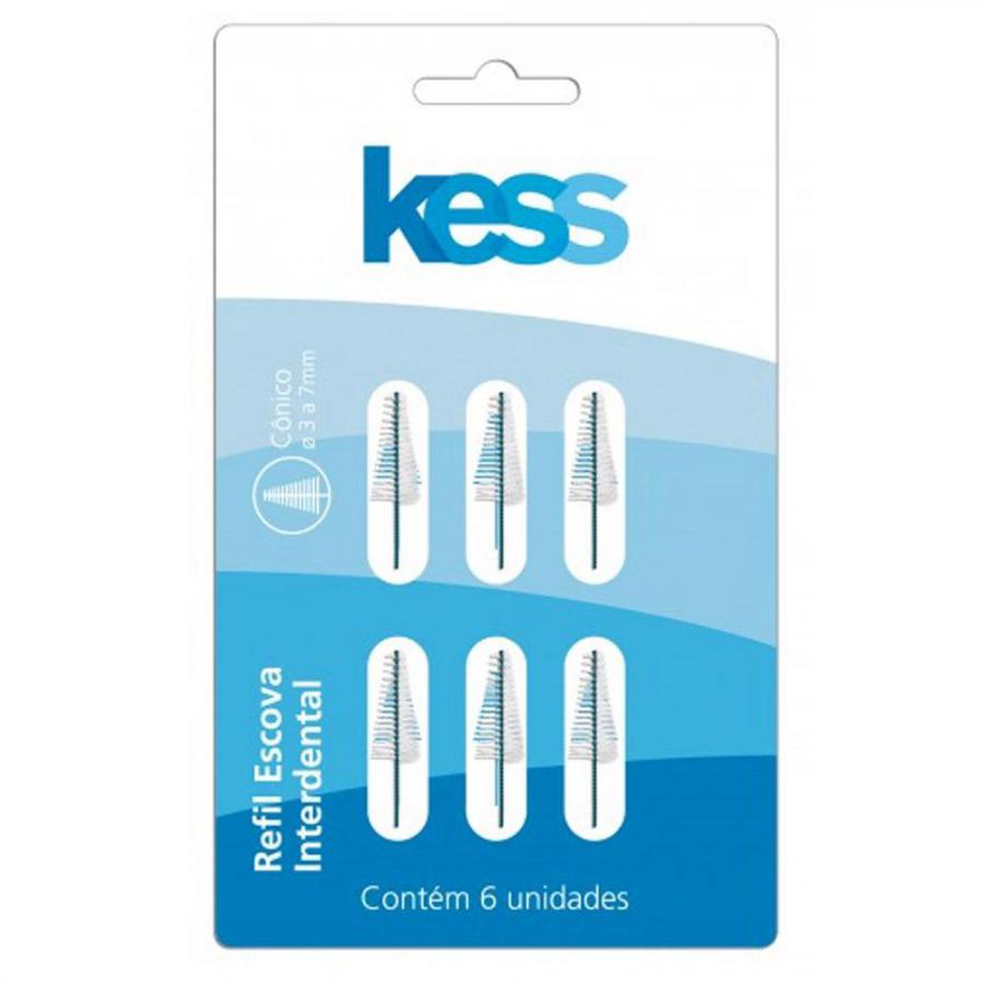 Refil Escova Interdental Kess 6 unidades