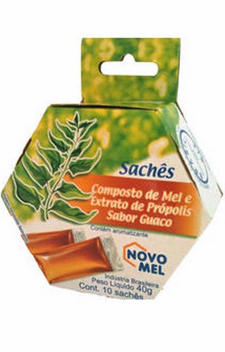Mel novo mel sachê própolis e guaco 40g