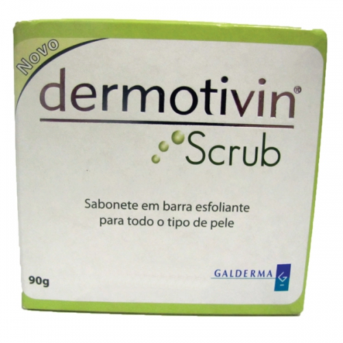 Sabonete Esfoliante Barra Dermotivin Scrub  para Todos os Tipos de Pele 90g