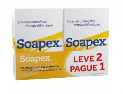 Sabonete Soapex 2 Unidades 80g