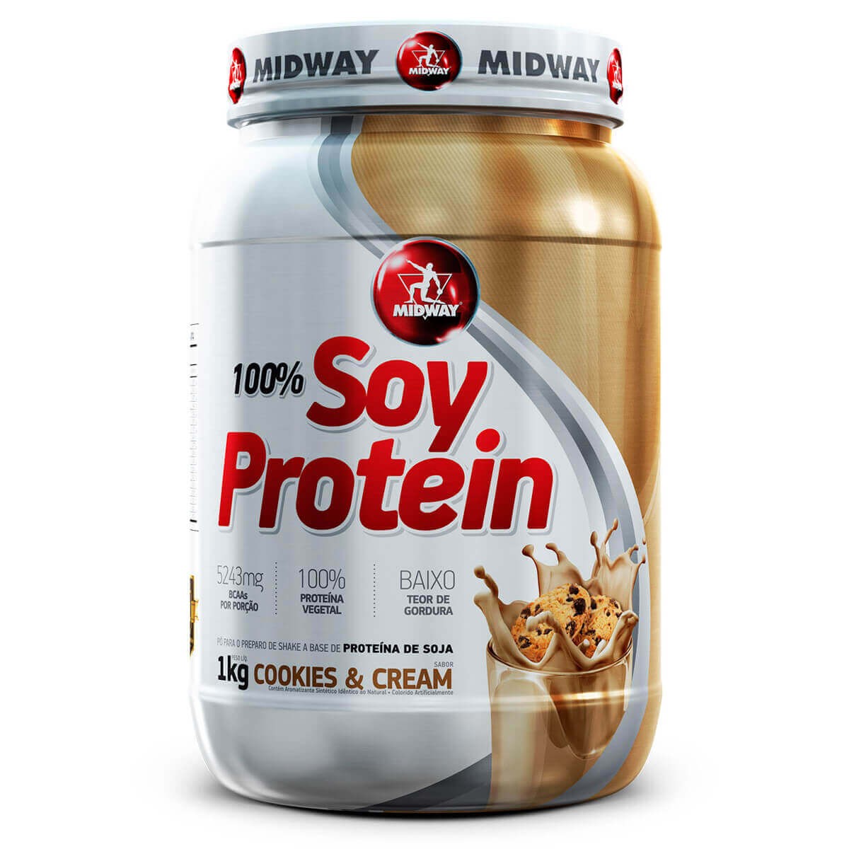 Soy Protein Midway 1kg Baunilh
