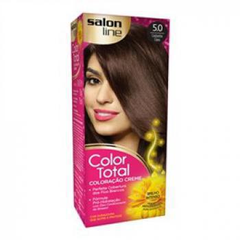 TINTURA SALON LINE COLOR TOTAL 5,0 CAST CLARO