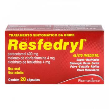 Resfedryl 400mg + 4mg + 4mg 20 capsulas