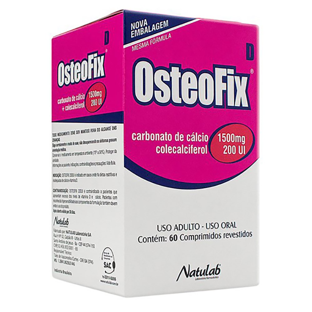 Osteofix D 600mg com 60 Comprimidos