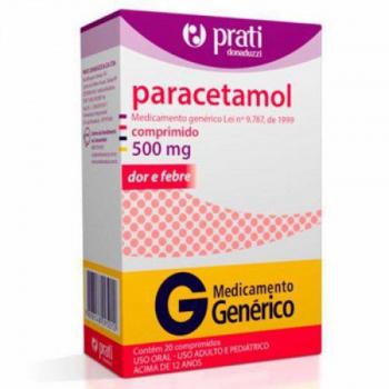 Paracetamol 500mg 20 comprimidos