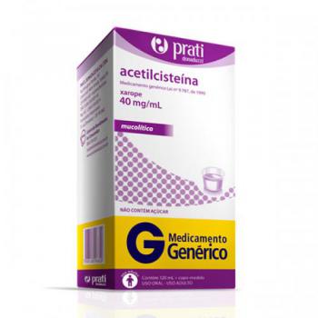 Acetilcisteína 40mg Xarope Adulto 120ml