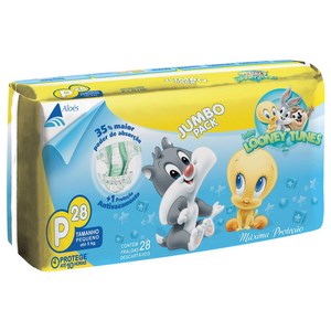 Fralda Looney Tunes P Com 28 Unidades