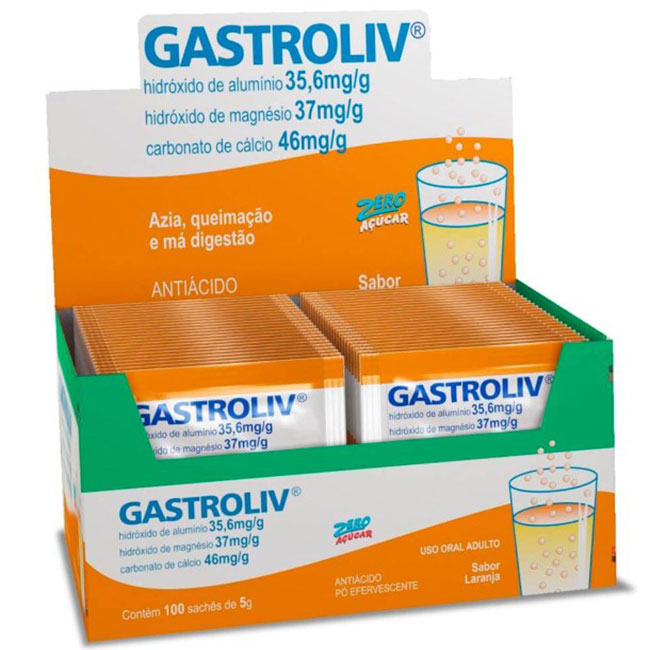 Gastroliv Sabor Laranja 1 Envelope 5g