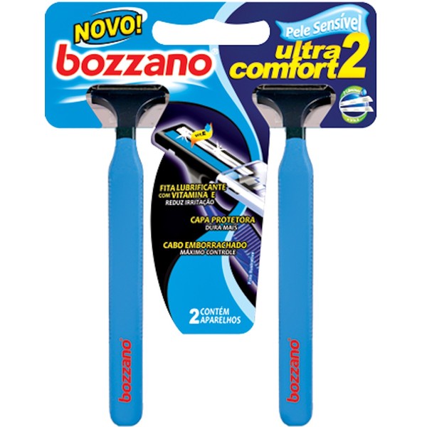 Aparelho Barbear Bozzano Ultra Comfort 2 com 2 unidades