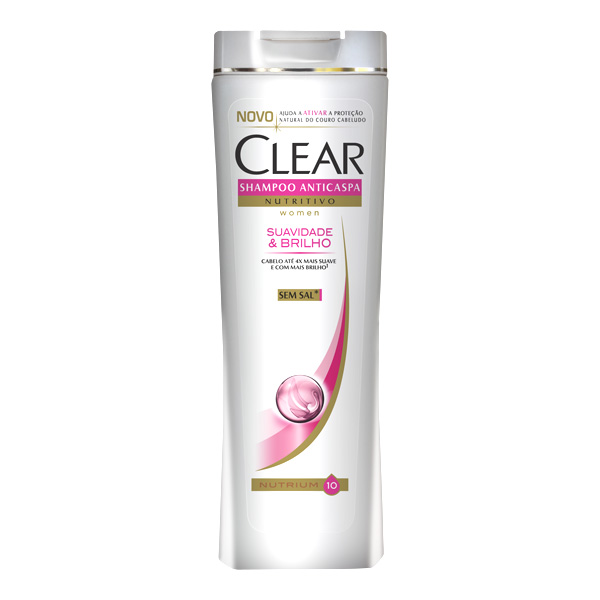 SHAMPOO CLEAR ANTI CASPA SUAVIDADE E BRILHO 200ML