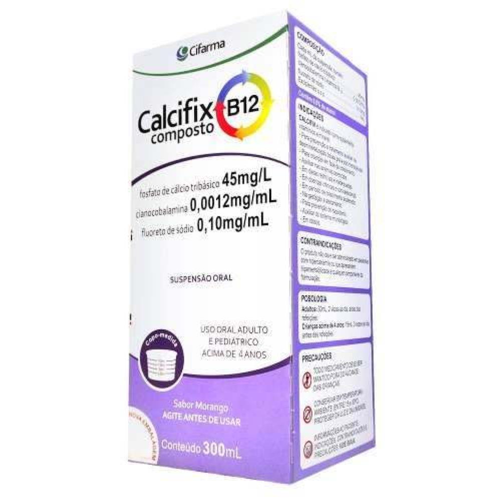 Calcifix Composto B12 0,10mg + 0,0012mg + 45mg 300mL + copo medidor