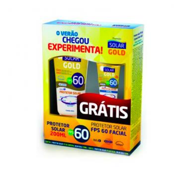 Protetor Solar Gold Kit - Corporal e Facial Fator 60