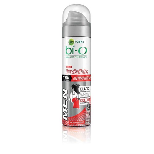 Desodorante Garnier Bi-O Invisible Black White Colors Aerosol Masculino 150ml