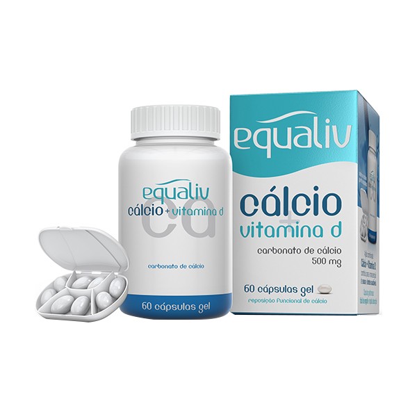 EQUALIV CALCIO + VITAMINA D LEVE 120 CAPSULAS PAGUE 60 CAPSULAS