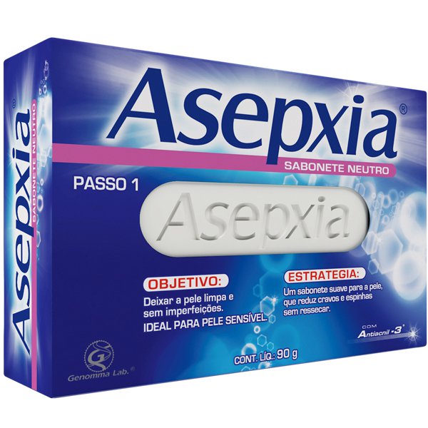 Asepxia Sabonete Neutro Passo 1 Com 90g