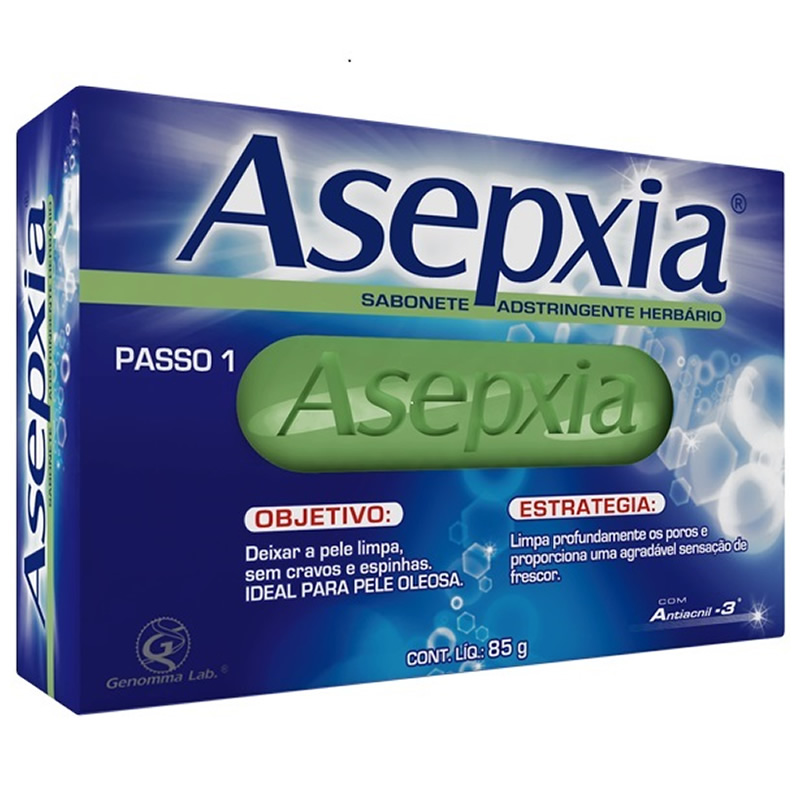 Asepxia Sabonete Adstringente Herbario com 85g