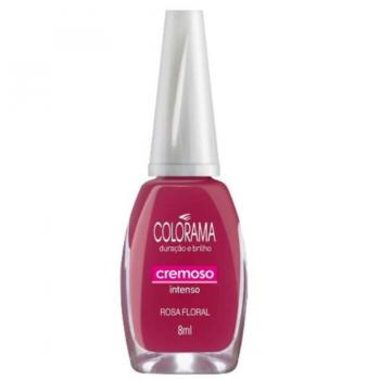 Encontre Esmalte Colorama Cremoso Rosa Floral 8ml