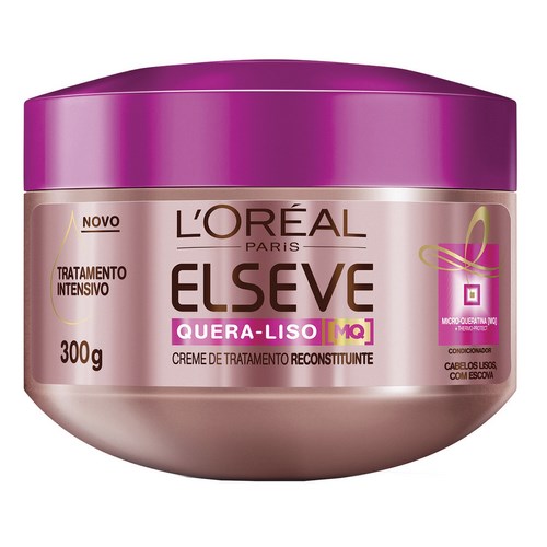 Creme De Tratamento Elseve Quera Liso 300ml
