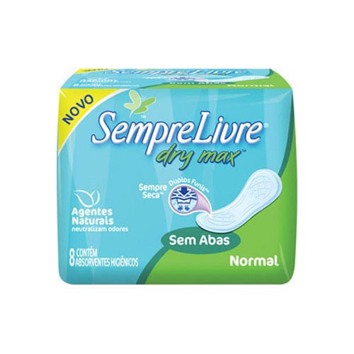 Absorvente Sempre Livre Dry Max sem abas